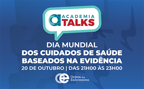 Talk Dia Mundial dos Cuidados de Saúde Baseados na Evidência | 20 de outubro de 2026, das 21h00 às 23h00