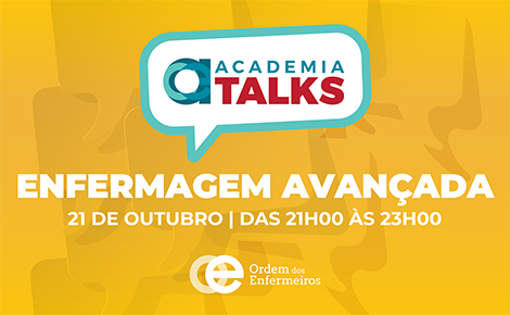 Talk Enfermagem Avançada | 21 de outubro de 2026, das 21h00 às 23h00